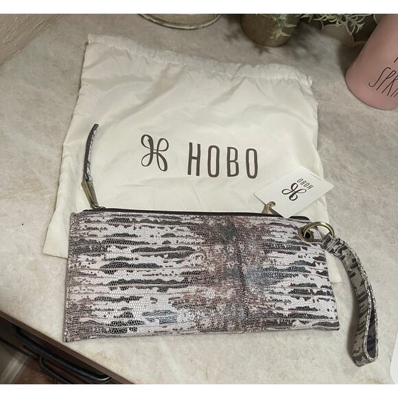 Hobo Vida wallet clutch lizard print 100% leather - Picture 1 of 14